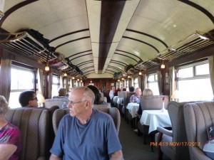 Our car, set in 1947 architecture , was very comfortable.